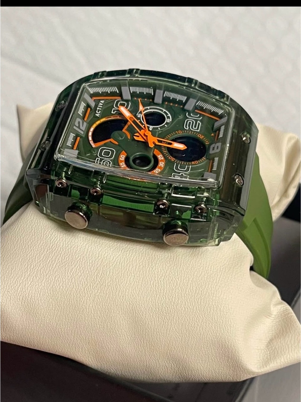 Activa X Invicta Digital Analog Essentials Men's Watch - 45mm. Army Green New